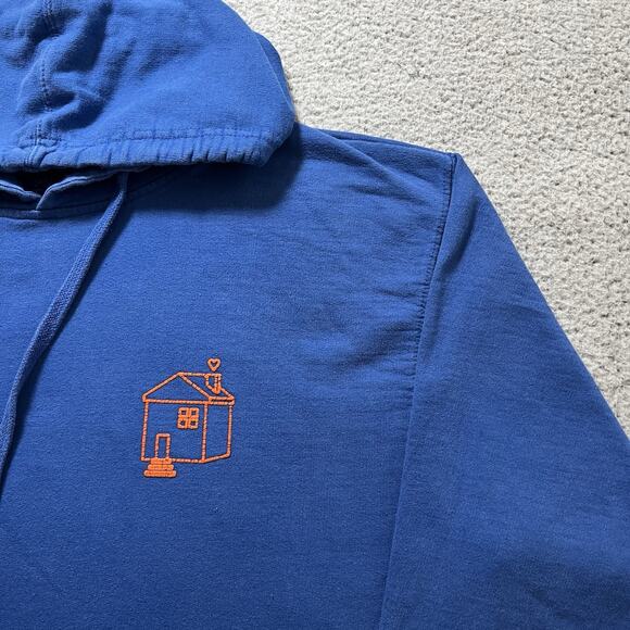 Harry Styles Hoodie Mens L Blue Sweatshirt Love On Tour House Concert Pullover - Picture 3 of 16